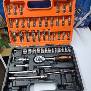 53-piece socket set and tool kit