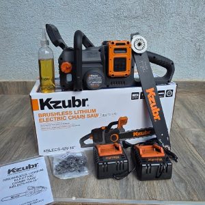 Kzubr KBLECS-42V-16, a 16-inch cordless brushless lithium electric chainsaw