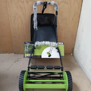 Manual hand push lawn mower